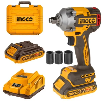 INGCO Lİ-İON AKÜLÜ SOMUN SIKMA 1/2 '' 20V 2.0 AH
