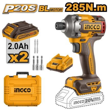 INGCO Lİ-İON AKÜLÜ VİDALAMA KÖMÜRSÜZ 1/4 '''' 20V 2.0 AH