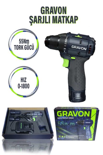 GRAVON ŞARJLI MATKAP GR8006