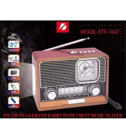 SAATLİ FENERLİ BLUETOOTH NOSTALJİK RADYO
