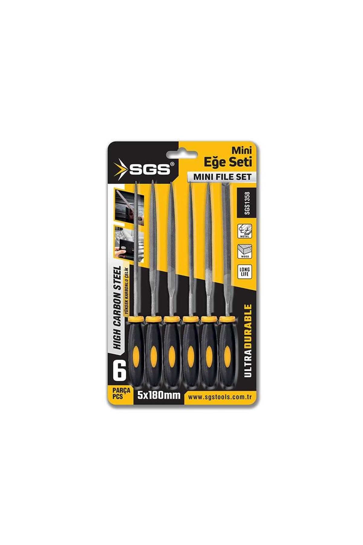 SGS1358 SGS 6 PARÇA MİNİ EĞE SETİ 5*180 MM - Görsel 1