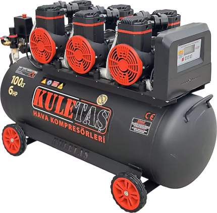 KULETAŞ PREM. SESSİZ YAĞSIZ HAVA KOMPRESÖRÜ 100  LT 6HP