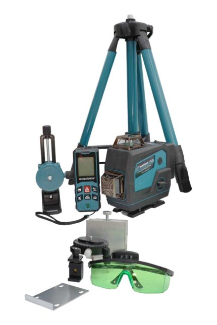 RUDİGER LAZER+LAZER METRE+TRİPOT AYAK SARI/MAVİ