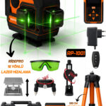 RİDEPRO 3'LÜ SET HOPARLÖRLÜ 16 YÖNLÜ LAZER HİZALAMA VE LAZER METRE