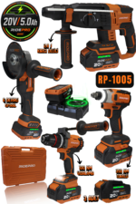 RİDEPRO RP-1005 TURBO PROFESYONEL ŞARJLI 4'LÜ SET