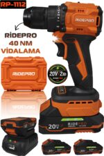RİDEPRO ŞARJLI MATKAP KIZAKLI