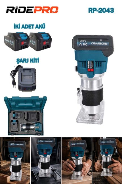 RİDEPRO ŞARJLI FREZE MAKİNESİ