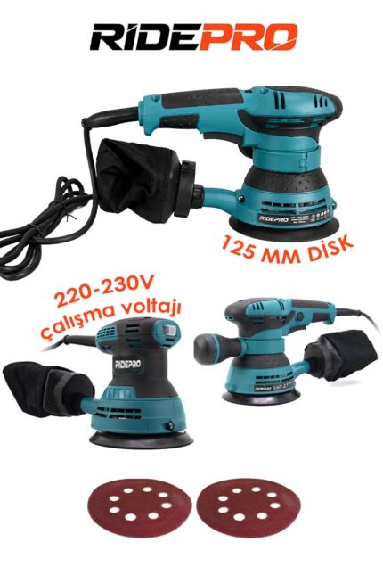 RİDEPRO EKSANTİRİK ZIMPARA MAKİNESİ125 MM 350 W