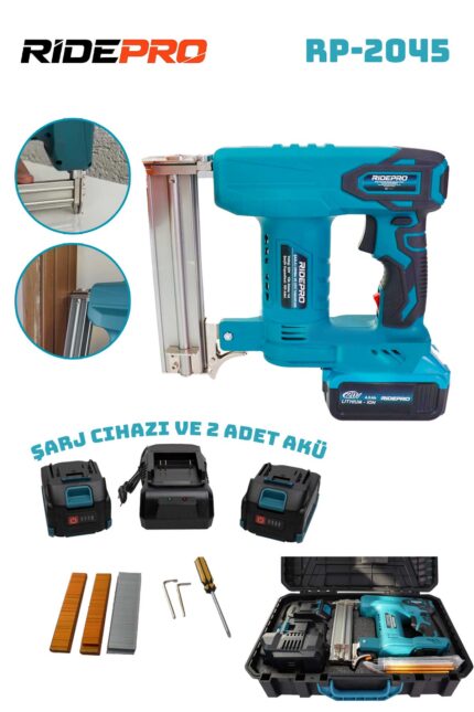 RİDEPRO ŞARJLI ÇİVİ VE ZIMBA MAKİNESİ