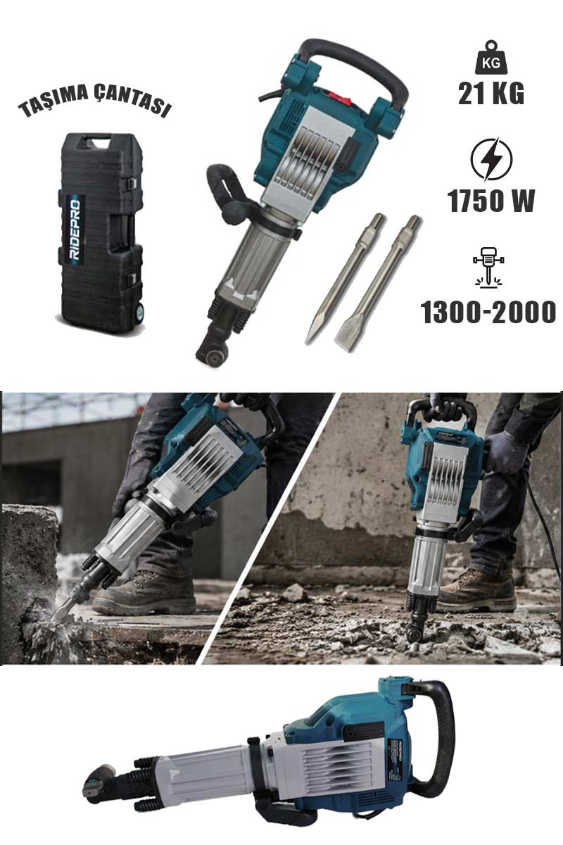 RP-2058 RIDEPRO 21 KG KIRICI HİLTİ - Görsel 1