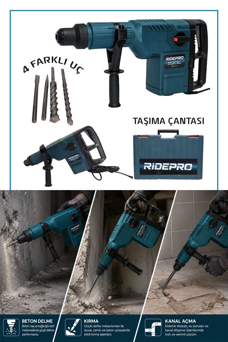 RP-2059 RİDEPRO 11 KG KIRICI-DELİCİ HİLTİ - Görsel 1