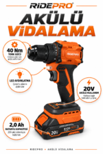 RP-1114 RİDEPRO 4'LÜ SET + 40 NM KIZAKLI VİDALAMA - Görsel 6