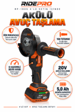 RİDEPRO RP-1005 TURBO PROFESYONEL ŞARJLI 4'LÜ SET - Görsel 4