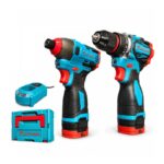 CATPOWER KÖMÜRSÜZ AKÜLÜ 2'Lİ SET MATKAP + TORKLU VİDALAMA 16V 2.0 AH