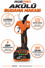 RİDEPRO RP-1003 2'Lİ PROFESYONEL BAHÇE SETİ MAKAS+TESTERE - Görsel 3