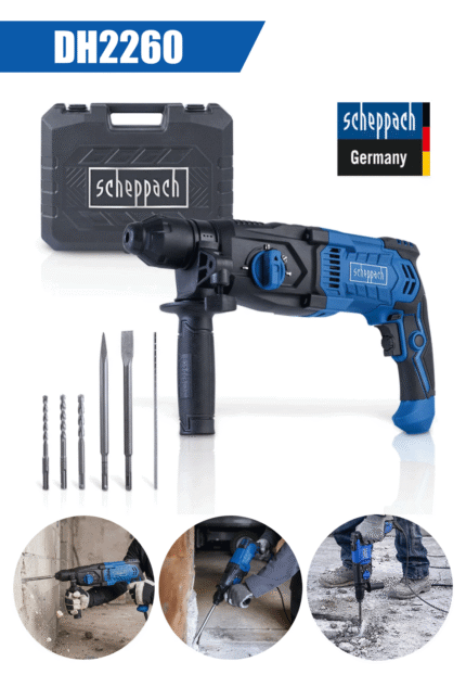 SCHEPPACH DH2260 ELEKTRİKLİ KIRICI DELİCİ