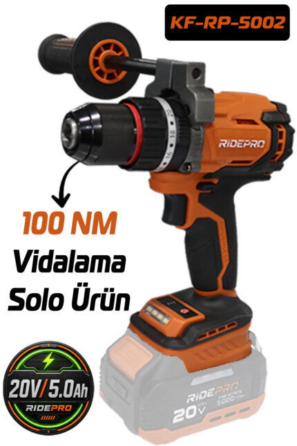 RİDEPRO KF-RP-5002 100 NM ŞARJLI VİDALAMA SOLO MAKİNE
