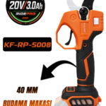 RIDEPRO KF-RP-5008 20V 40 MM KÖMÜRSÜZ ŞARJLI BUDAMA MAKASI – SOLO ÜRÜN
