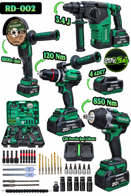 RUDİGER RD-002 PRO PLUS 4LÜ SET