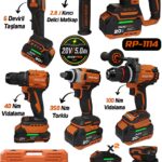 RP-1114 RİDEPRO 4'LÜ SET + 40 NM KIZAKLI VİDALAMA