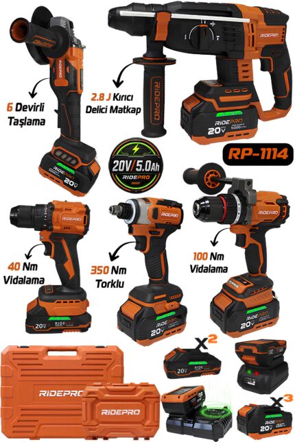 RP-1114 RİDEPRO 4'LÜ SET + 40 NM KIZAKLI VİDALAMA