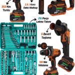 RP-1122 RİDEPRO 4'LÜ SET 350 NM'Lİ + 216 PARÇA PROFESYONEL LOKMA SETİ
