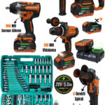 RP-1123 RİDEPRO 4'LÜ SET 800 NM'Lİ + 216 PARÇA PROFESYONEL LOKMA SETİ
