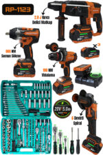 RP-1123 RİDEPRO 4'LÜ SET 800 NM'Lİ + 216 PARÇA PROFESYONEL LOKMA SETİ