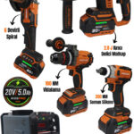 RP-1124 RİDEPRO 4'LÜ SET 350 NM'Lİ + 200 AH EKONOMİK KAYNAK MAKİNESİ