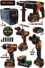 RP-1125 RİDEPRO 4'LÜ SET 800 NM'Lİ + 200 AH EKONOMİK KAYNAK MAKİNESİ