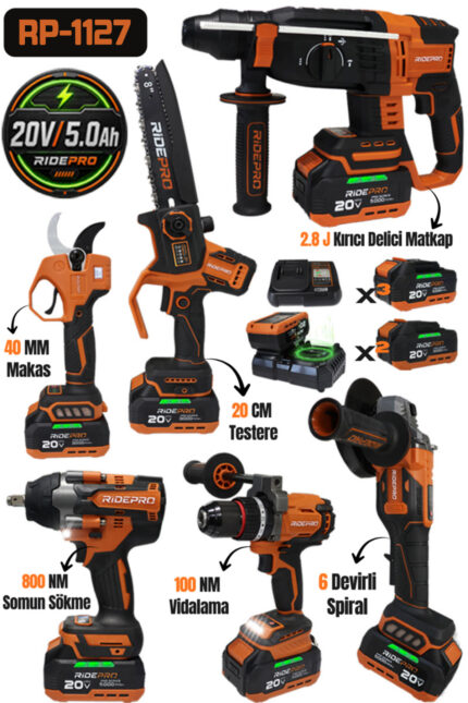 RİDEPRO 4'LÜ SET 800 NM'Lİ + 2'Lİ SET TESTERE VE MAKAS