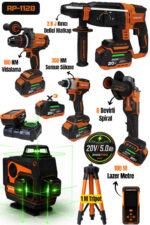 RP-1128 RİDEPRO 4'LÜ SET 350 NM'Lİ + 3'LÜ SET 16 YÖNLÜ LAZER VE LAZER M