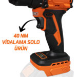 RIDEPRO RP-1132 20V 40 Nm Kömürsüz Şarjlı Vidalama – Solo Makine