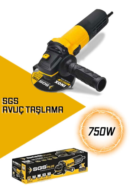 SGS AVUÇ TAŞLAMA 750 W 115 MM