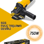 SGS AVUÇ TAŞLAMA 750 W 115 MM DEVİRLİ