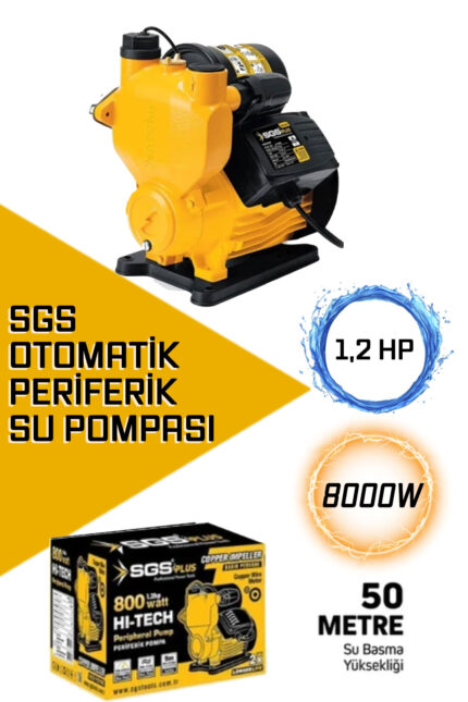 SGS OTOMATİK PERİFERİK SU POMPASI 800W 1.2HP