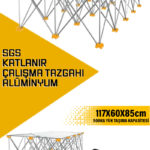 SGS KATLANIR ÇALIŞMA TAZGAHI ALÜMİNYUM 117*60*85 CM