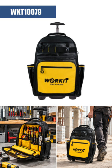 WORKİT BEZ TEKERLEKLİ SIRT ÇANTA