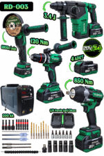 RUDIGER RD-003 PRO PLUS 4LÜ SET+200 AH KAYNAK MAKİNESİ