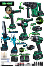 RUDİGER RD-005 PRO PLUS 4LÜ SET+ 2Lİ BUDAMA TESTERE-MAKAS SETİ