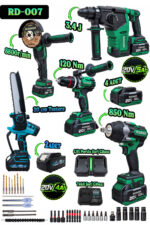 RUDİGER RD-007 PRO PLUS 4LÜ SET+ BUDAMA TESTERESİ 20 CM