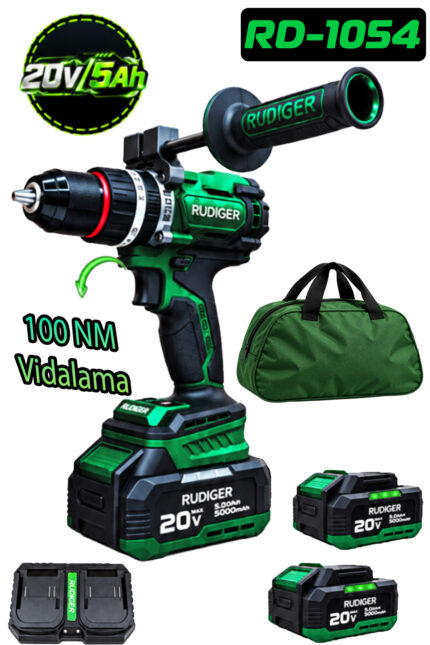 RUDIGER RD-1054 ŞARJLI MATKAP VİDALAMA SETİ