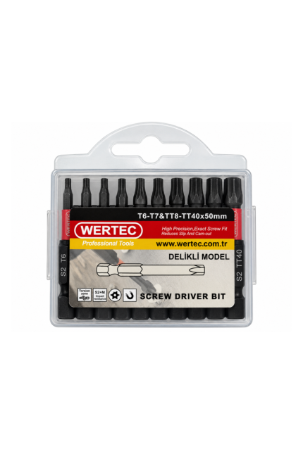 WERTEC 10 PARÇALI TORX SETİ